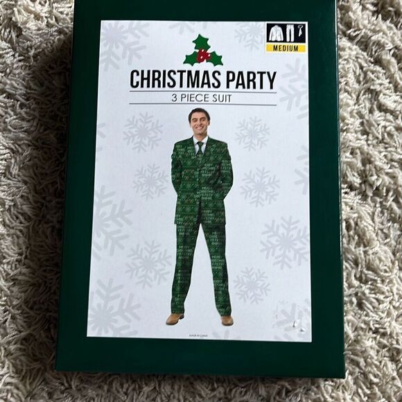 Greensource Other - NIP Mens Greensource CHRISTMAS PARTY 3 Piece Suit Set Green Merry Christmas Ya F